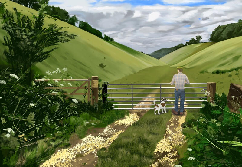 YORKSHIRE WOLDS The uniquely calming chalk hills and valleys here are wonderful. Enjoy the view on your wall 👉🏻 Enquire