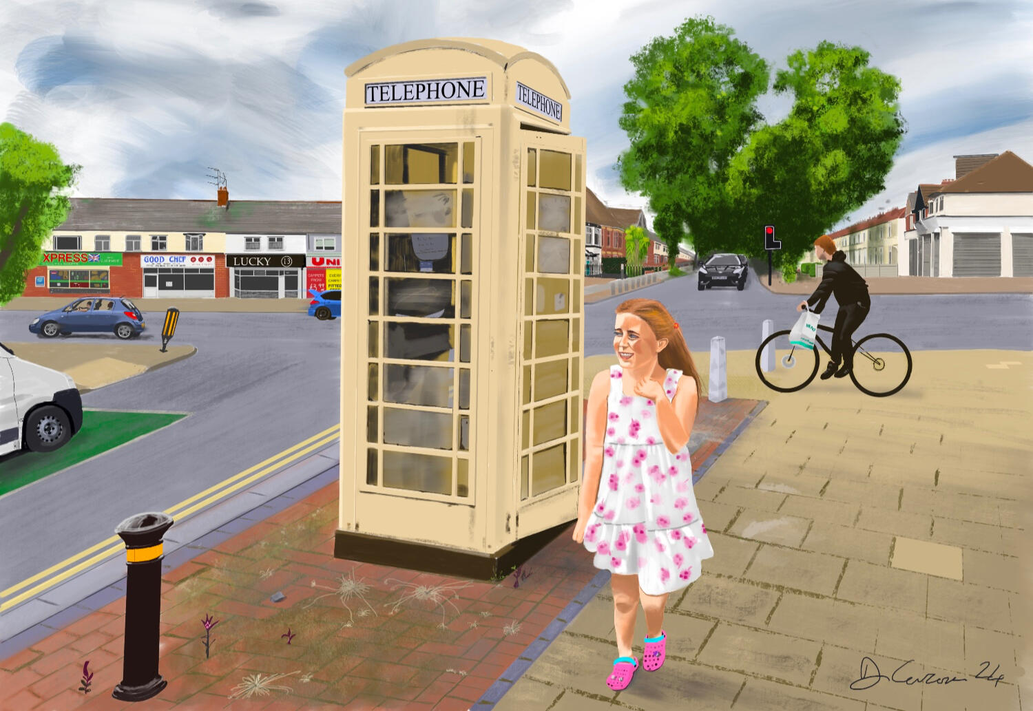 NORTH ROAD HULL Celebrate the ordinary along with the extraordinary. A regular Hull suburb with the extraordinary cream KC phonebox. Enquire