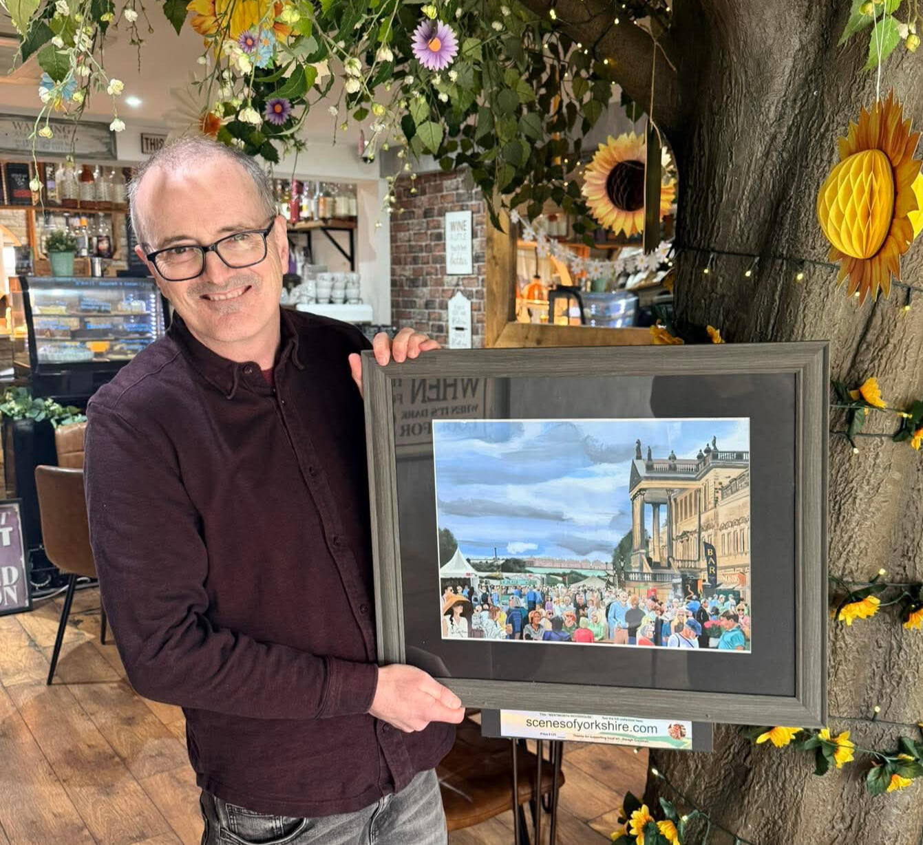 Bookshop Yorkshire Wolds painting